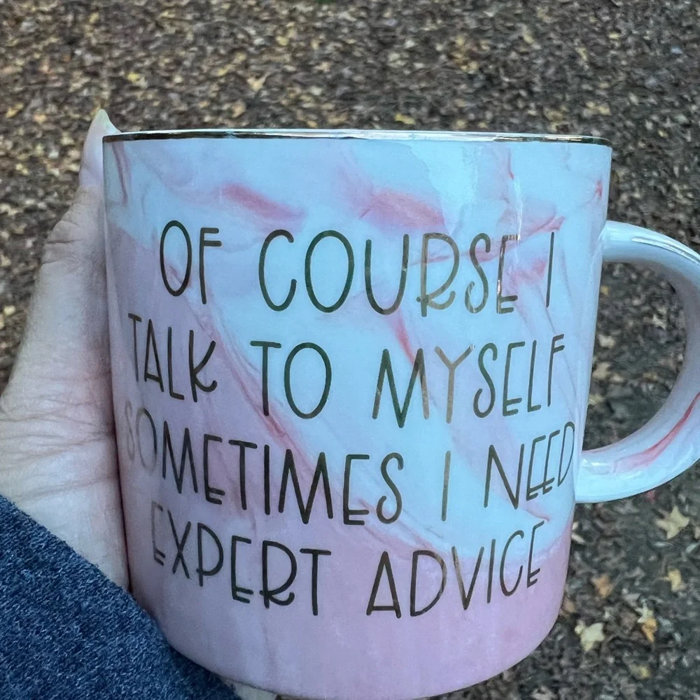 Of Course I Talk To Myself Sometimes I need Expert Advice Tie Dye Ceramic Mug - Picture 5 of 9